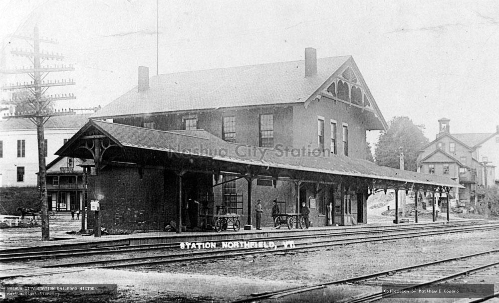 Postcard: Station, Northfield, Vermont